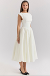 Pleated Midi Dress