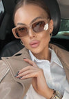 Square Round Frame Sunglasses