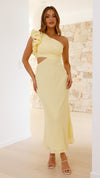 One-Shoulder Cutout Maxi Dress
