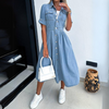 Chic Denim Midi Dress