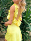 Yellow Ruffle Dress