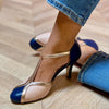 Colorful Round Toe Heels