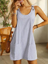 Striped Pocket Mini Dress