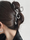 Metallic Bow Hair Claw