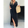 V-Neck Slit Maxi Dress