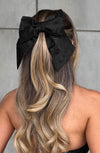 Black Bow Hairclip