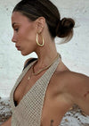 Drop Hoop Earrings