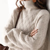 Autumn Turtleneck Sweater Cherry