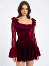 Romantic Velvet Dress