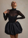 Mesh Balloon Dress
