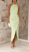 Pleated Midi Dress