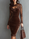 Elegant Velvet Dress