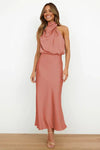 Off-Shoulder Midi Dress
