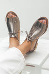 Silver Heeled Sandals