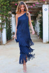 Maxi Dress with Fringes