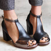 Patchwork Heels with Block Heel