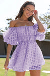 Puff Sleeve Mini Dress