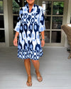 Printed Midi Dress