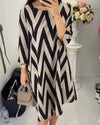 Zigzag Midi Dress