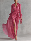 Elegant Long Chiffon Dress