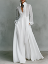 Minimalist Linen Maxi Dress
