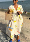 Mediterranean Maxi Dress