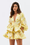 Floral Ruffle Mini Dress