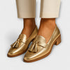 Golden Shine Loafers