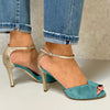 Shiny Heels with Strap