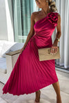 Flower Shoulder Maxi Dress