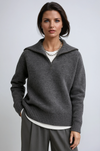 Knitted Zip-Up Turtleneck