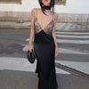 Mesh Maxi Dress with Spliced Lace