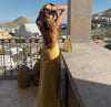Elegant Off-The-Shoulder Dress with Lacing