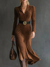 Suede Midi Dress