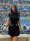 Cap-Sleeve Mini Dress