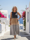 Sleeveless Ombre Midi Dress