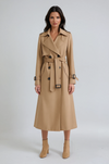 Belted Long Trench Coat