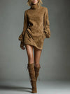 Vintage Suede Mini Dress