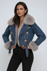 Dark denim