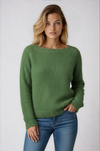 Sweater with Boat Neckline