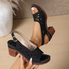 Ankle Strap Block Heel Sandals