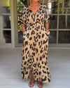 Leopard Print Maxi Dress