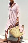 Striped Shirt Dress