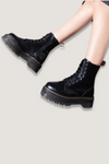 Chunky Combat Lace-Up Boots