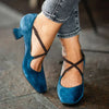 Elegant Strap Mid Heels
