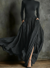 High-Waisted Maxi Dress