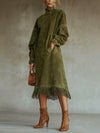 Suede Fringe Dress