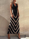 Tie-Dye Printed Maxi Dress