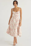 Lace-Up Corset Midi Dress